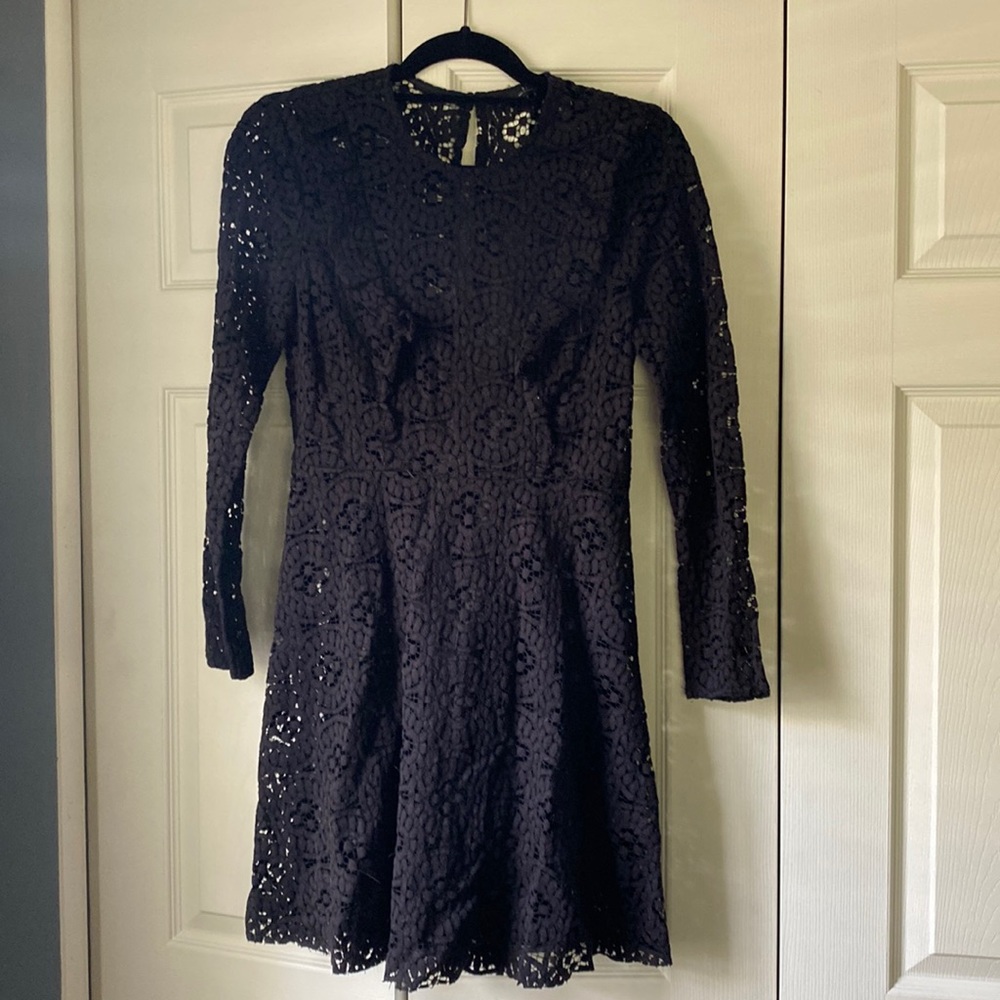 Like New Black Zara Lace Dress, M